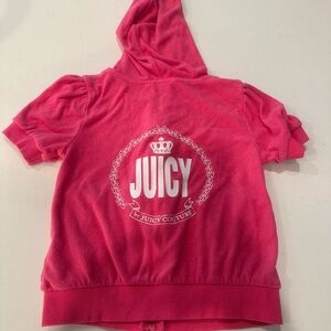 Girls Juicy Couture Hoodie Size Small 6/6X